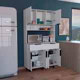 Alacena Oshawa 2m Blanco Diseño moderno fácil armado - Alacenas y Muebles Microondas | Bylmo