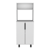 Alacena Oshawa 2 Puertas Blanca Con Patas 140cm X 53.2cm