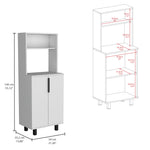 Alacena Oshawa 2 Puertas Blanca Con Patas 140cm X 53.2cm