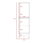 Alacena Diyue Duna Blanca Diseño Moderno 2 Puertas 150.7cm