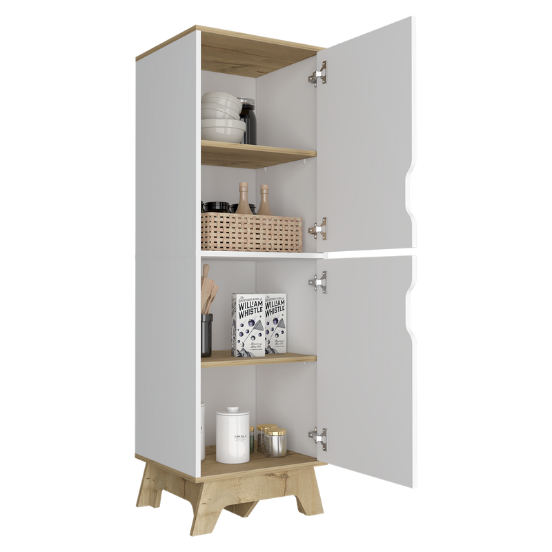 Alacena Diyue Duna Blanca Diseño Moderno 2 Puertas 150.7cm