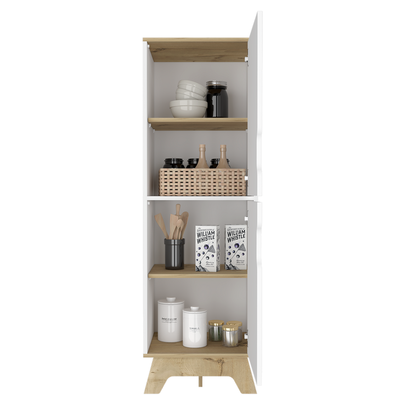 Alacena Diyue Duna Blanca Diseño Moderno 2 Puertas 150.7cm