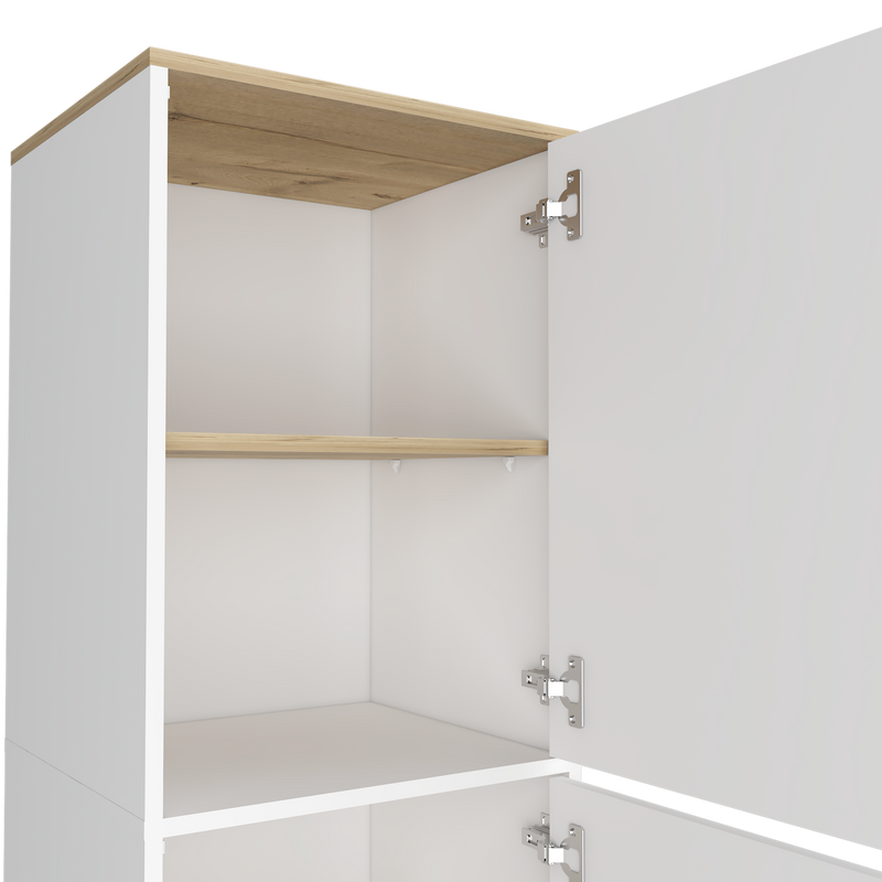 Alacena Diyue Duna Blanca Diseño Moderno 2 Puertas 150.7cm