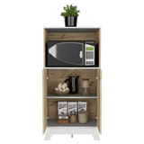 Mueble Microondas Diyue 2 puertas gran capacidad Duna y Blanco moderno 65 x 130cm - Alacenas y Muebles Microondas | Bylmo