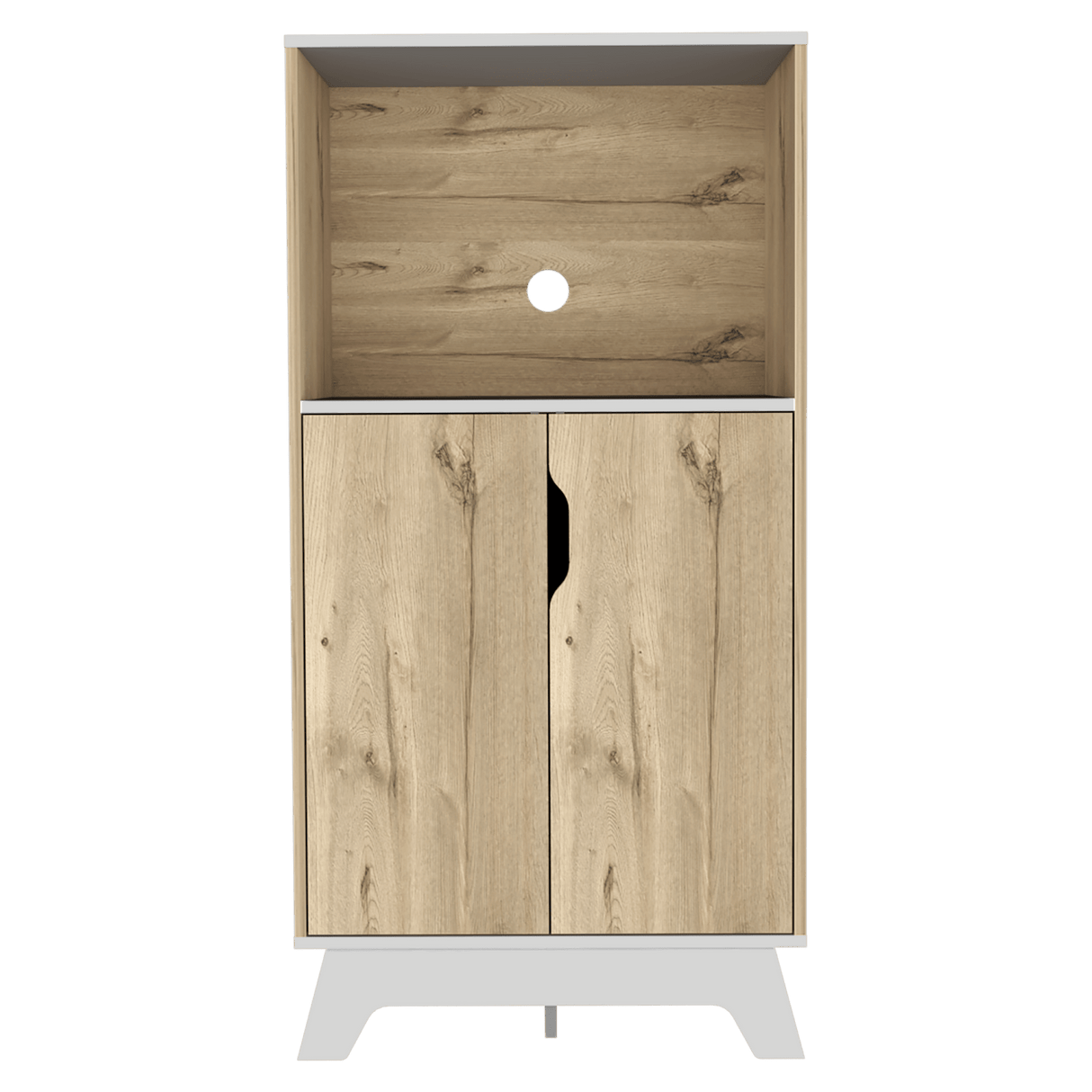 Mueble Microondas Diyue 2 puertas gran capacidad Duna y Blanco moderno 65 x 130cm - Alacenas y Muebles Microondas | Bylmo