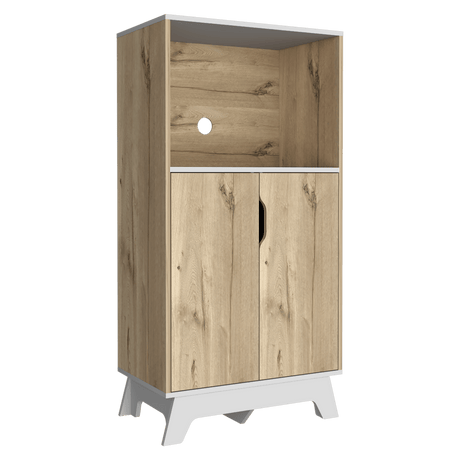 Mueble Microondas Diyue 2 puertas gran capacidad Duna y Blanco moderno 65 x 130cm - Alacenas y Muebles Microondas | Bylmo
