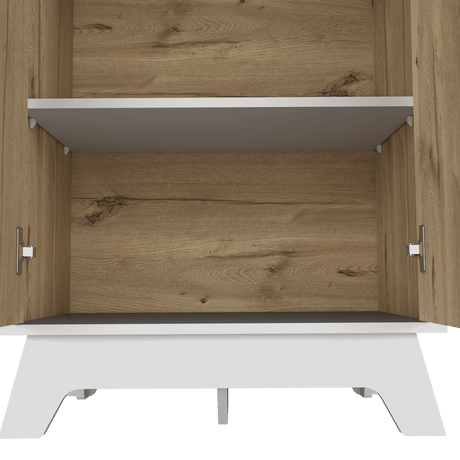 Mueble Microondas Diyue 2 puertas gran capacidad Duna y Blanco moderno 65 x 130cm - Alacenas y Muebles Microondas | Bylmo