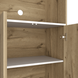 Mueble Microondas Diyue 2 puertas gran capacidad Duna y Blanco moderno 65 x 130cm - Alacenas y Muebles Microondas | Bylmo