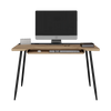 Escritorio Troy Macadamia 70 X 120 Cm Escandinavo