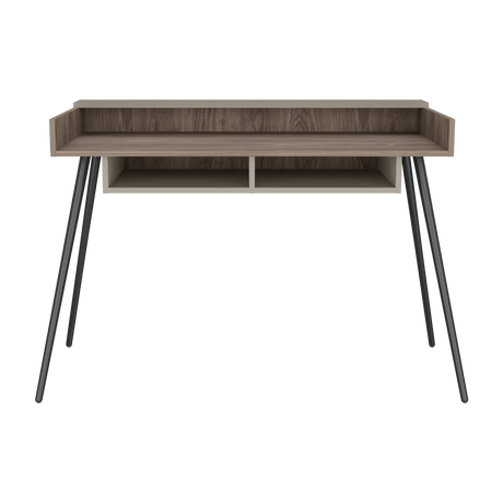 Escritorio Marlow Coñac 124x55x82.7cm MDP Patas Metálicas 5 años Garantía - Escritorios | Bylmo