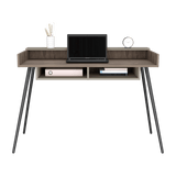 Escritorio Marlow Coñac 124x55x82.7cm MDP Patas Metálicas 5 años Garantía - Escritorios | Bylmo