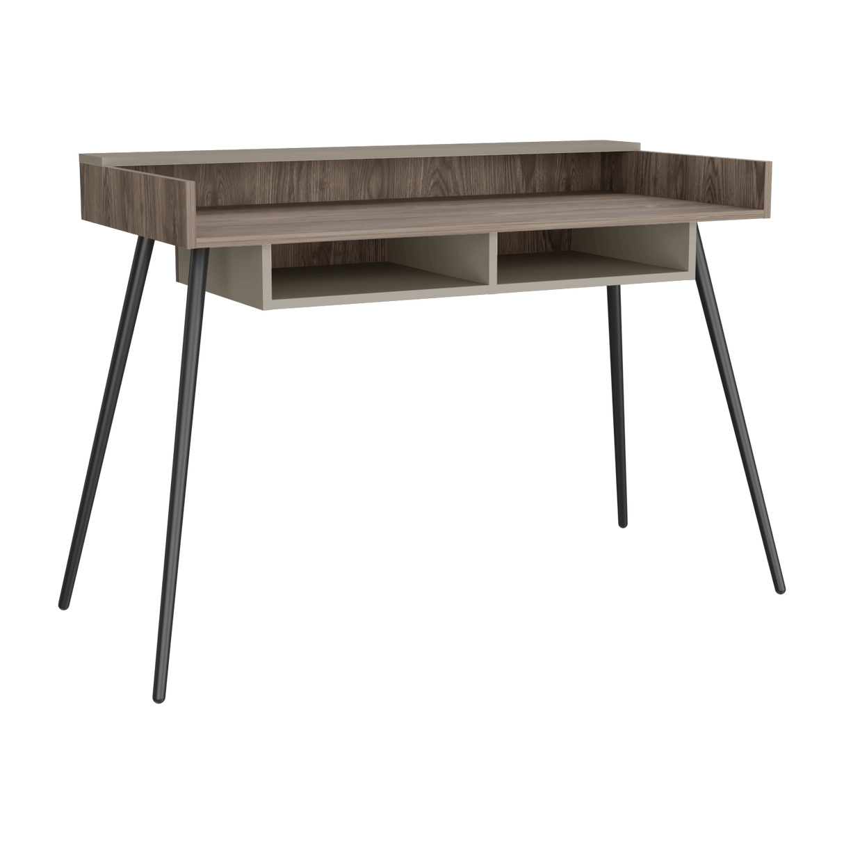 Escritorio Marlow Coñac 124x55x82.7cm MDP Patas Metálicas 5 años Garantía - Escritorios | Bylmo