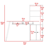 Escritorio Alfari Duna 60x135cm MDP 1 año garantía 30kg capacidad - Escritorios | Bylmo