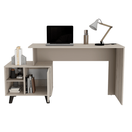 Escritorio Leira 151.5x75.6 Ceniza 5 años Garantía MDP Moderno - Escritorios | Bylmo