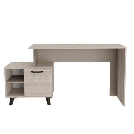 Escritorio Leira 151.5x75.6 Ceniza 5 años Garantía MDP Moderno - Escritorios | Bylmo