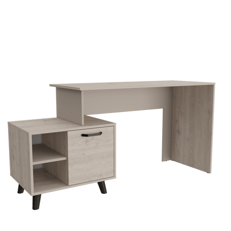 Escritorio Leira 151.5x75.6 Ceniza 5 años Garantía MDP Moderno - Escritorios | Bylmo