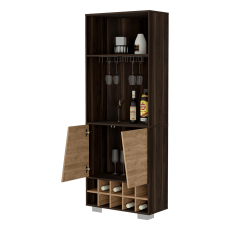 Bar Esquinero Fraktal Habano 65.8x180cm Moderno - Bares | Bylmo