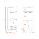 Bar Esquinero Fraktal Habano 65.8x180cm Moderno - Bares | Bylmo