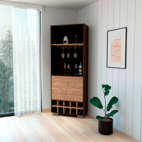 Bar Esquinero Fraktal Habano 65.8x180cm Moderno - Bares | Bylmo