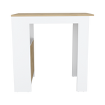 Isla De Cocina Stirling 59x92 Blanco Macadamia Moderna