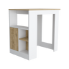 Isla De Cocina Stirling 59x92 Blanco Macadamia Moderna