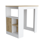 Isla De Cocina Stirling 59x92 Blanco Macadamia Moderna