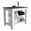 Isla De Cocina Cala 70x103 Blanco Onix Moderno