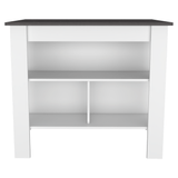 Isla de Cocina Cala 70x103 Blanco Onix Moderno - Barras y Muebles Auxiliares | Bylmo