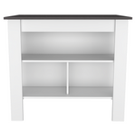 Isla De Cocina Cala 70x103 Blanco Onix Moderno