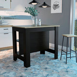 Isla de Cocina Cala 70x103 Wengue Duna 2 Entrepaños - Barras y Muebles Auxiliares | Bylmo