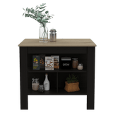 Isla de Cocina Cala 70x103 Wengue Duna 2 Entrepaños - Barras y Muebles Auxiliares | Bylmo