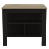 Isla de Cocina Cala 70x103 Wengue Duna 2 Entrepaños - Barras y Muebles Auxiliares | Bylmo