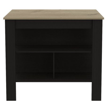 Isla de Cocina Cala 70x103 Wengue Duna 2 Entrepaños - Barras y Muebles Auxiliares | Bylmo