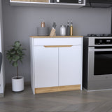 Mueble Inferior de Cocina Soler Blanco Moderno 52x89cm - Muebles Inferiores | Bylmo