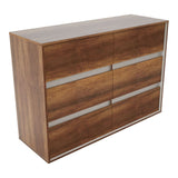 Cómoda Gaia 6 cajones 120.9x85.3 Caramelo Moderna - Cajoneras y Comodas | Bylmo