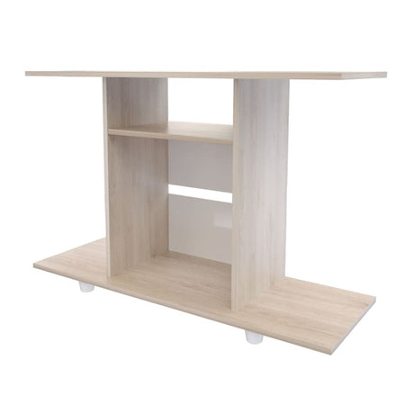 Mesa para TV Prato Moderna Ceniza 100x67.1 cm con 3 Entrepaños - Muebles de TV | Bylmo