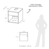 Mueble para Baño Accent Duna 40x41.5cm Look Urbano - Muebles para Baño | Bylmo