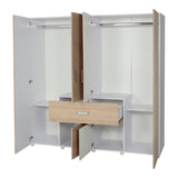 Closet Bonn Moderno 180x49.8 Blanco con 6 Puertas y 2 Cajones - Closets | Bylmo