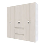 Closet Eli Organizador 170cmx180cm Niebla Con 7 Entrepaños