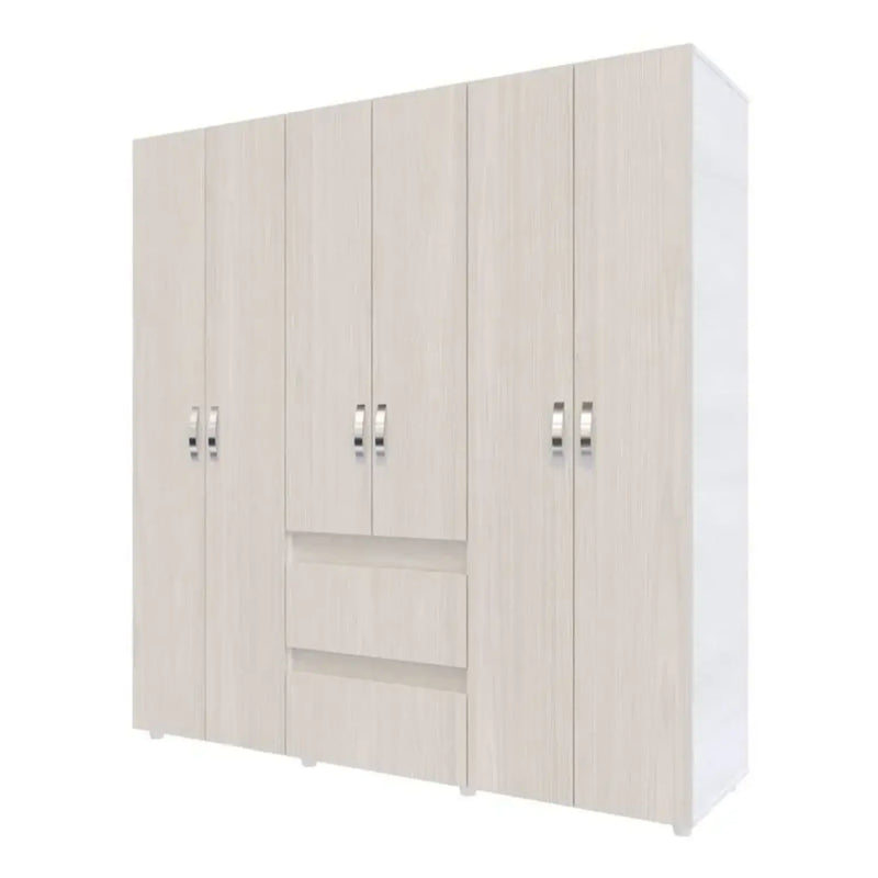 Closet Eli Organizador 170cmx180cm Niebla Con 7 Entrepaños