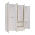 Closet Eli Organizador 170cmx180cm Niebla Con 7 Entrepaños