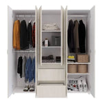 Closet Eli Organizador 170cmx180cm Niebla Con 7 Entrepaños