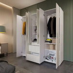 Closet Eli Organizador 170cmx180cm Niebla Con 7 Entrepaños