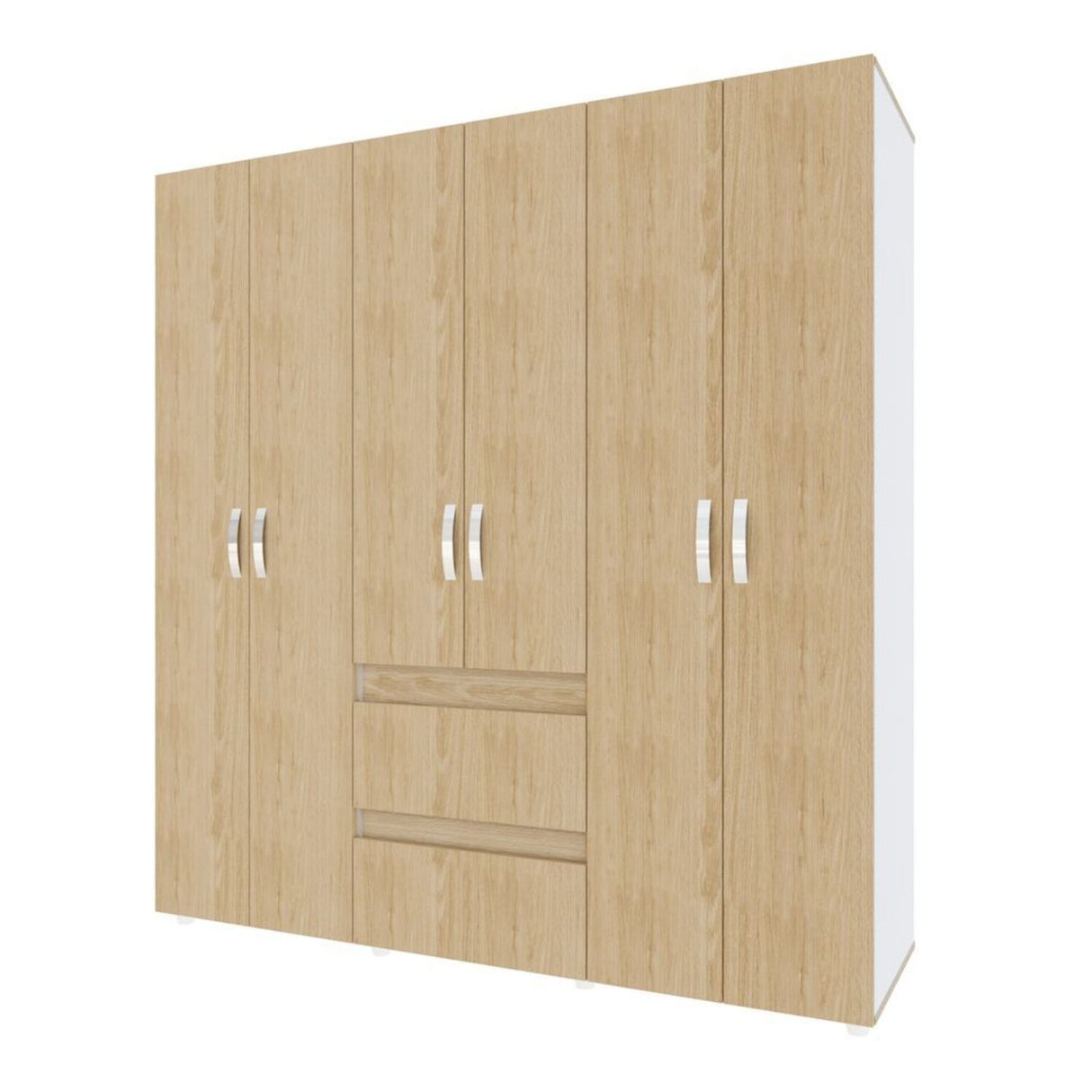Closet Eli 170x180 Rovere 2 cajones 6 puertas - Closets | Bylmo