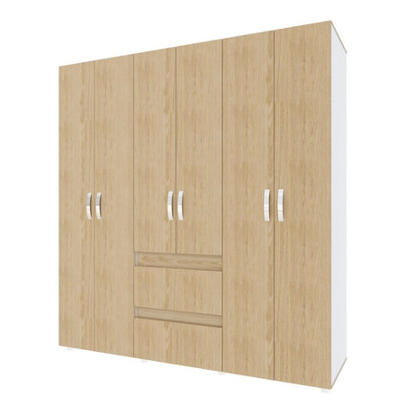 Closet Eli 170x180 Rovere 2 cajones 6 puertas - Closets | Bylmo