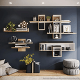 Repisa Beka Versátil 83x26.5 Rovere Flotante - Repisas y Percheros | Bylmo