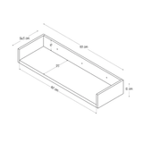 Repisa Beka Versátil 83x26.5 Rovere Flotante - Repisas y Percheros | Bylmo