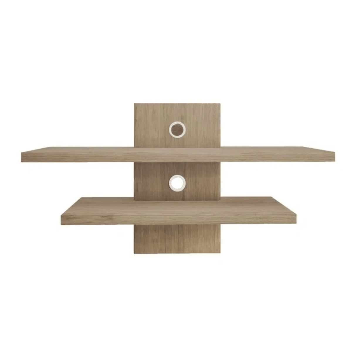 Repisa Indi Flotante 80x30 Rovere 2 Estantes - Repisas y Percheros | Bylmo