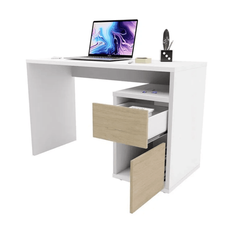 Escritorio Adda 120x50 Blanco Moderno con 1 Cajón - Escritorios | Bylmo