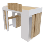 Camarote Leka 194.6x114x174.1 Duna con Escritorio y Closet - Camas y Cabeceros | Bylmo